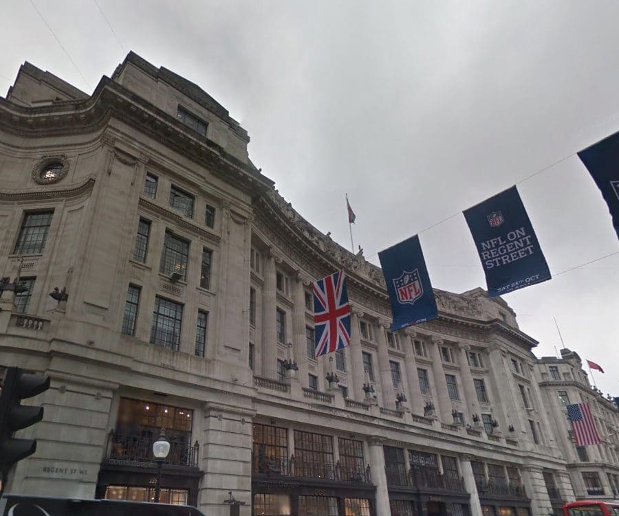 External shot of Liberty House office building on Regent Street