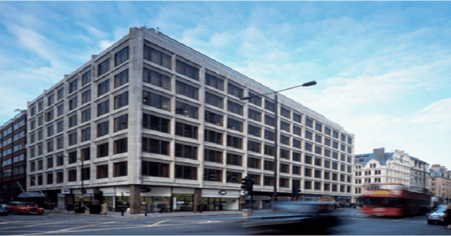 External shot of the office space property on Berkeley Street in London