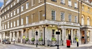 The exterior of the luxury office space St James’s Square property