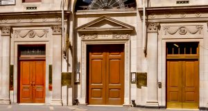 The entrance of the luxury offices on Leadenhall Street