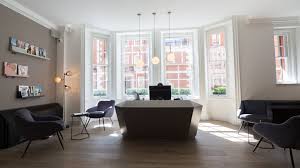 A seating area at the luxury workspace on Green Street in Mayfair