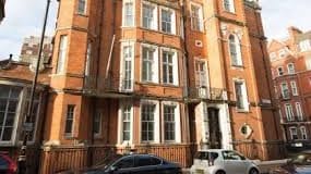 The exterior of the luxury office building on Green Street in Mayfair