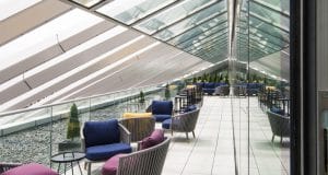 A terrace at the Nova South office property in Victoria London