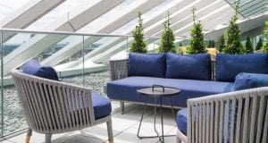 A seating area at the luxry office space property on Victoria Street in London