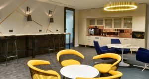 Coffee and tea making facilities at the serviced office space property at Nova South in London