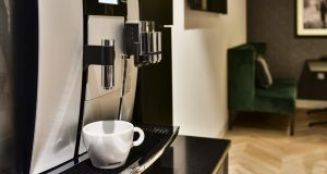 Coffee making facilities at the luxury office suites on Bishopsgate