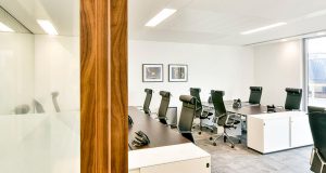 An example private suite at the serviced office space in Soho