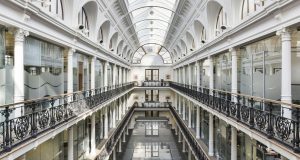 The iconic walkways at the Southampton Buildings in Holborn