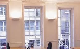 A serviced suite with a great amount of natural light at the boutique office space in Mayfair