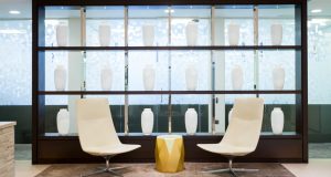 A seating area at the landmark office space in Mayfair