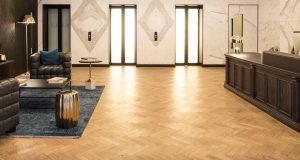 A wide shot of a waiting area at the luxury flexible offices in Mayfair