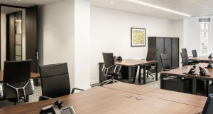 A private serviced suite at the luxury flexible offices in Mayfair