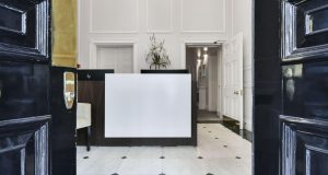 The reception area of the Mayfair Office Space on Curzon Street