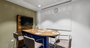 A small meeting room that can be hired by the hour, half-day, full-day or longer