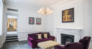 A waiting area at the private managed offices in Mayfair