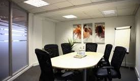 A meeting room at the coworking space in Mayfair
