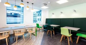 Co-working desk spaces at 22 Tudor Street in Blackfriars
