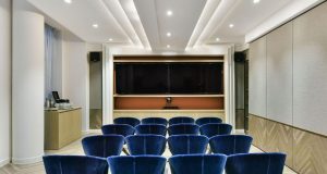 A theatre-style meeting room at the property that can be hired for a variety of uses