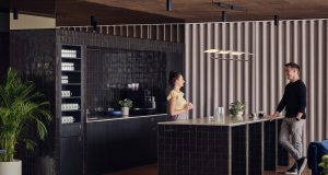 The coffee bar amenity at 210 Euston Road