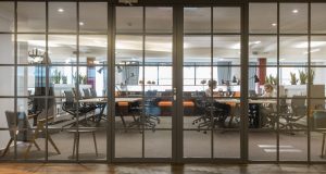 Coworking desk spaces at The Bloomsbury Building