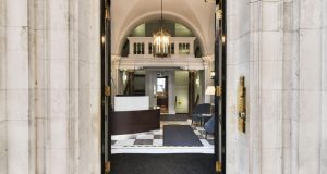 The ornate entrance through to the premium office space in Covent Garden
