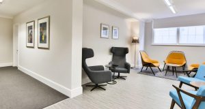 Examples of the art work and furnishings at the premium office space in Marylebone