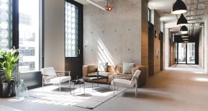 A break-out space at the premium office space in Old Street