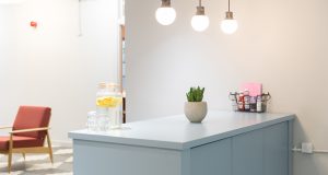 A refreshment area at the offices with premium amenities in Shoreditch