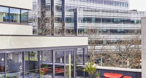 The terrace at One Lyric Square in Hammersmith