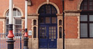 The entrance showing the signage for the 12 Melcombe Place office space at Marylebone Station