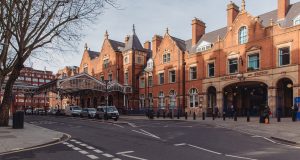 Wide shot of Marylebone Station in London