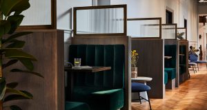 Coworking booths at 12 Melcombe Place at Marylebone Station