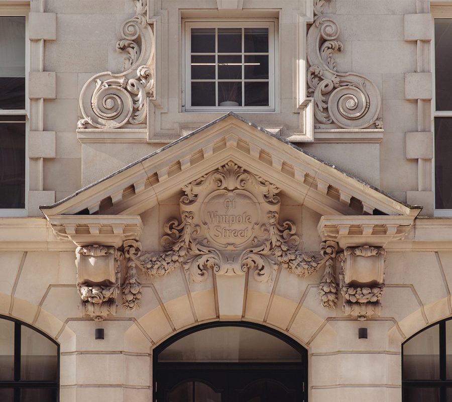 Exterior of Luxury Office Space in Marylebone on Wimpole Street