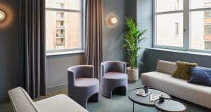 A break-out area at Orion House on Upper St Martins Lane in Covent Garden