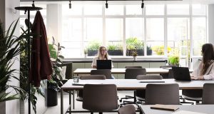 Coworking desks at the Wardour Street office in Soho