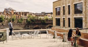 The terrace at Borough Yards in London