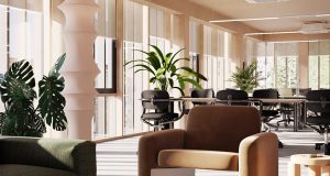 Interior shot of the ground-breaking office space in Shoreditch
