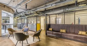 Relaxed seating areas at the inspiring office space in Kings Cross