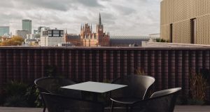 Views from the terrace at the luxe office building near Kings Cross