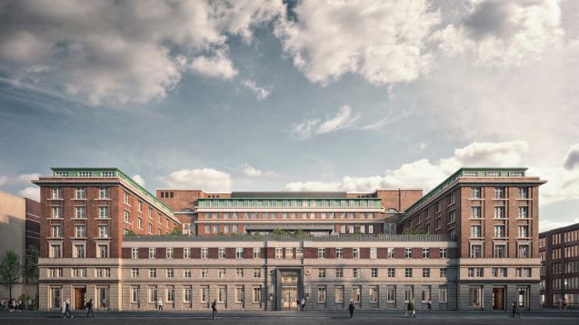 Exterior Wide Angle of Chancery House Flexible Workspace Building in Holborn