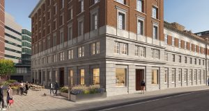 External shot of Chancery House in Holborn showing outdoor terrace