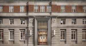 The entrance of the Chancery House premium workspace property in Holborn