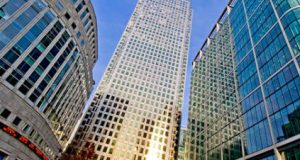 External Shot of One Canada Square Skyscraper in Canary Wharf