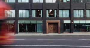 The entrance to the sustainable office space in Borough in London