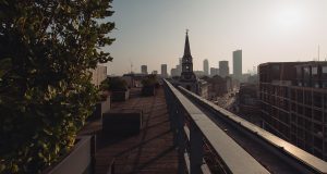 The view of London from one of the balconies at 201 Borough High Street