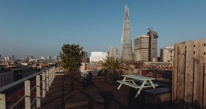View from the Rooftop Terrace at 201 Borough High Street Office Building
