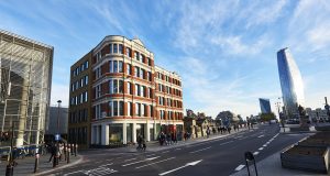 External Shot of Landmark Office Building Bridge House on Queen Victoria Street EC4