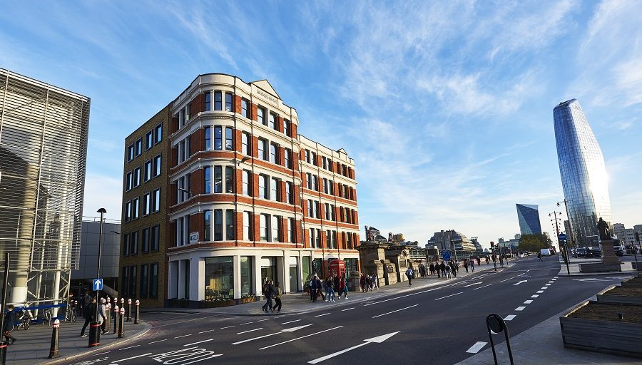 External Shot of Landmark Office Building Bridge House on Queen Victoria Street EC4