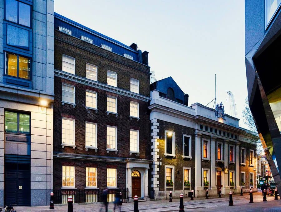 External Shot of Serviced Office Building on Coleman Street in Moorgate