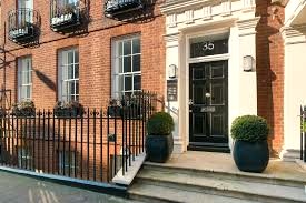 The entrance to the luxury office space at 35 Grosvenor Street in Mayfair